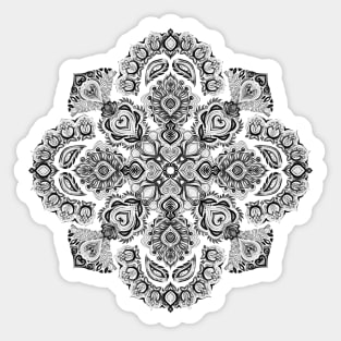 Pattern in Black & White Sticker